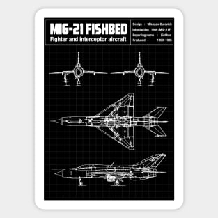 MIG-21 FISHBED Sticker